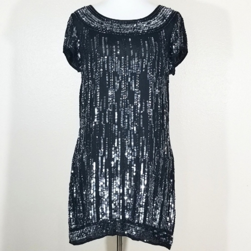 Frederick's of Hollywood Black Sequin Dress